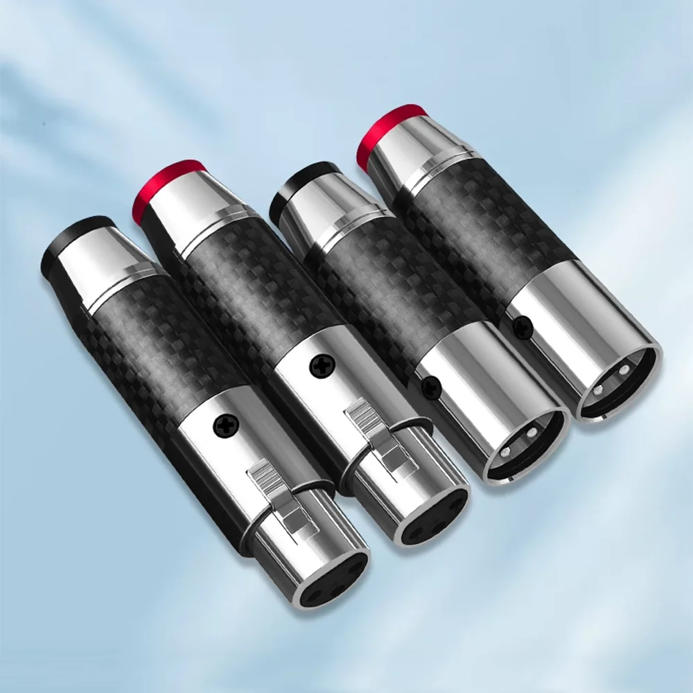 Preffair XLR Plug Jack HIFI Audio Black Carbon Fiber Silver-Plate Female Male 3 Pins XLR Connector
Preffair XLR Plug Jack HIFI Audio Black Carbon Fiber Silver-Plate Female Male 3 Pins XLR Connector