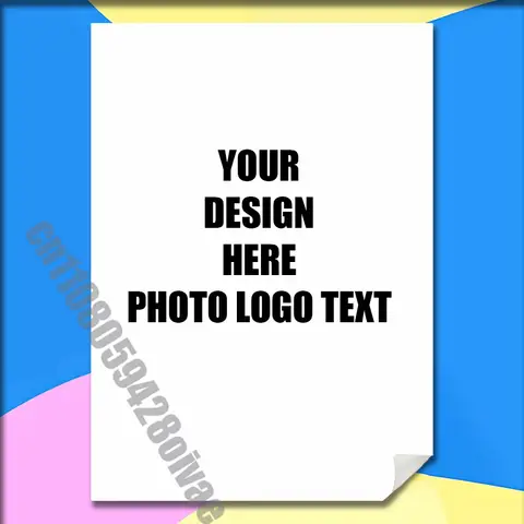 Customize Commission DIY Custom Poster Sticker Playbill Case Wall Murals Cover Photo Logo TEXT Tailor Made Self-adhesive Home