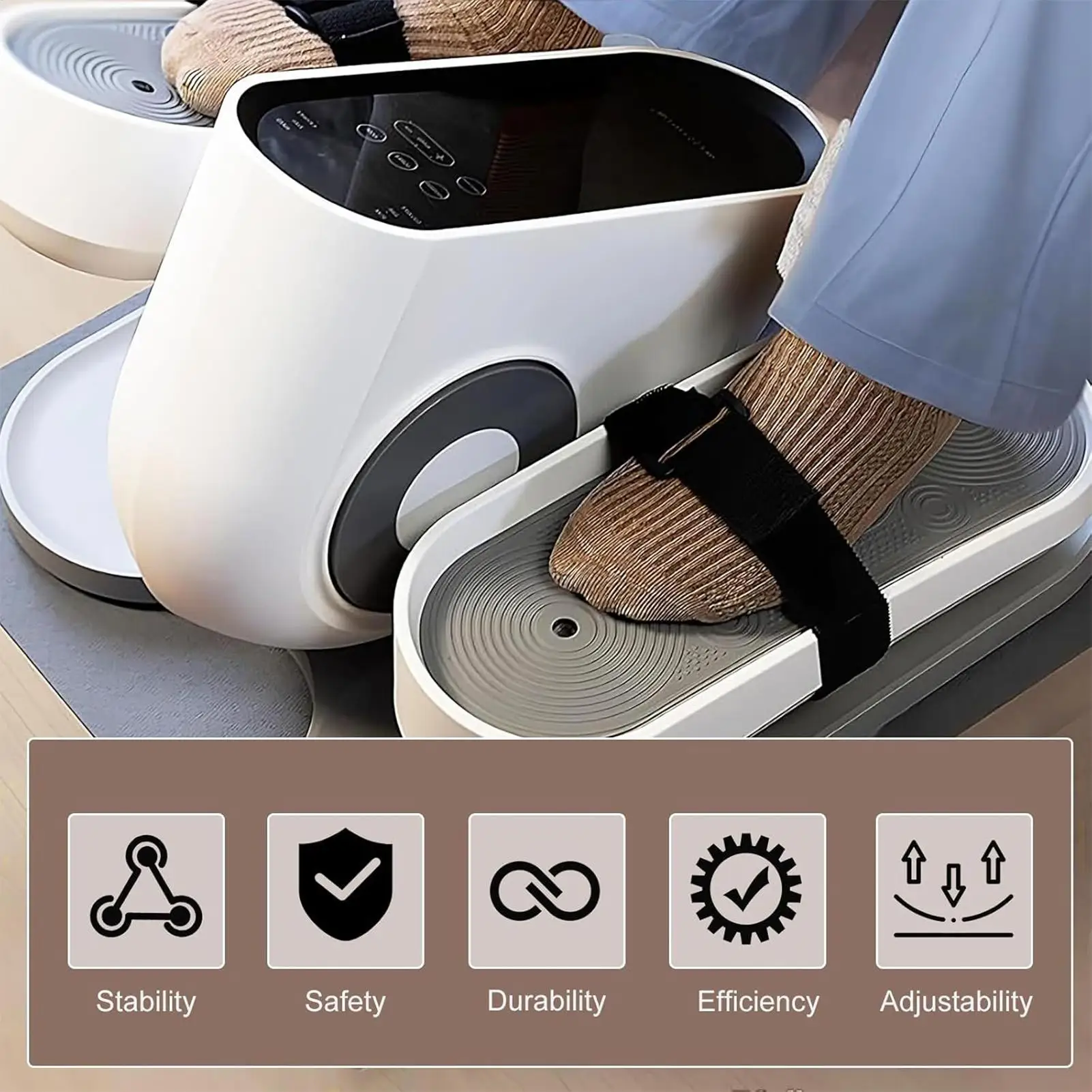 Foot Straps Elliptical Pedal Straps 2-pieces Leg Exerciser Adjustable Workout Equipment Aid For Women Men Seniors Home Workplace
Foot Straps Elliptical Pedal Straps 2-pieces Leg Exerciser Adjustable Workout Equipment Aid For Women Men Seniors Home Workplace