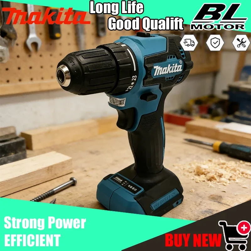 Аккумуляторная ударная дрель Makita DDF485, 18В, бесщеточная, с регулировкой скорости, для сверления и ударных работ
Аккумуляторная ударная дрель Makita DDF485, 18В, бесщеточная, с регулировкой скорости, для сверления и ударных работ