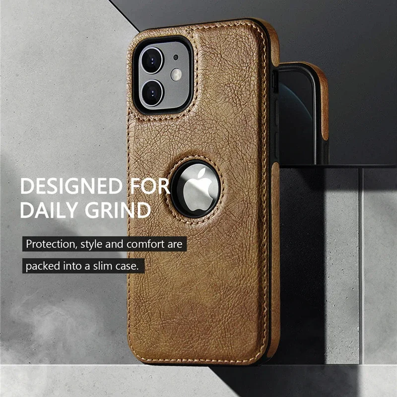 Leather Protective Case For Iphone 15 Promax Business Phone Case For iPhone 11 12 13 14 15 Pro Max Cover Retro Brown Ultra Thin
Leather Protective Case For Iphone 15 Promax Business Phone Case For iPhone 11 12 13 14 15 Pro Max Cover Retro Brown Ultra Thin