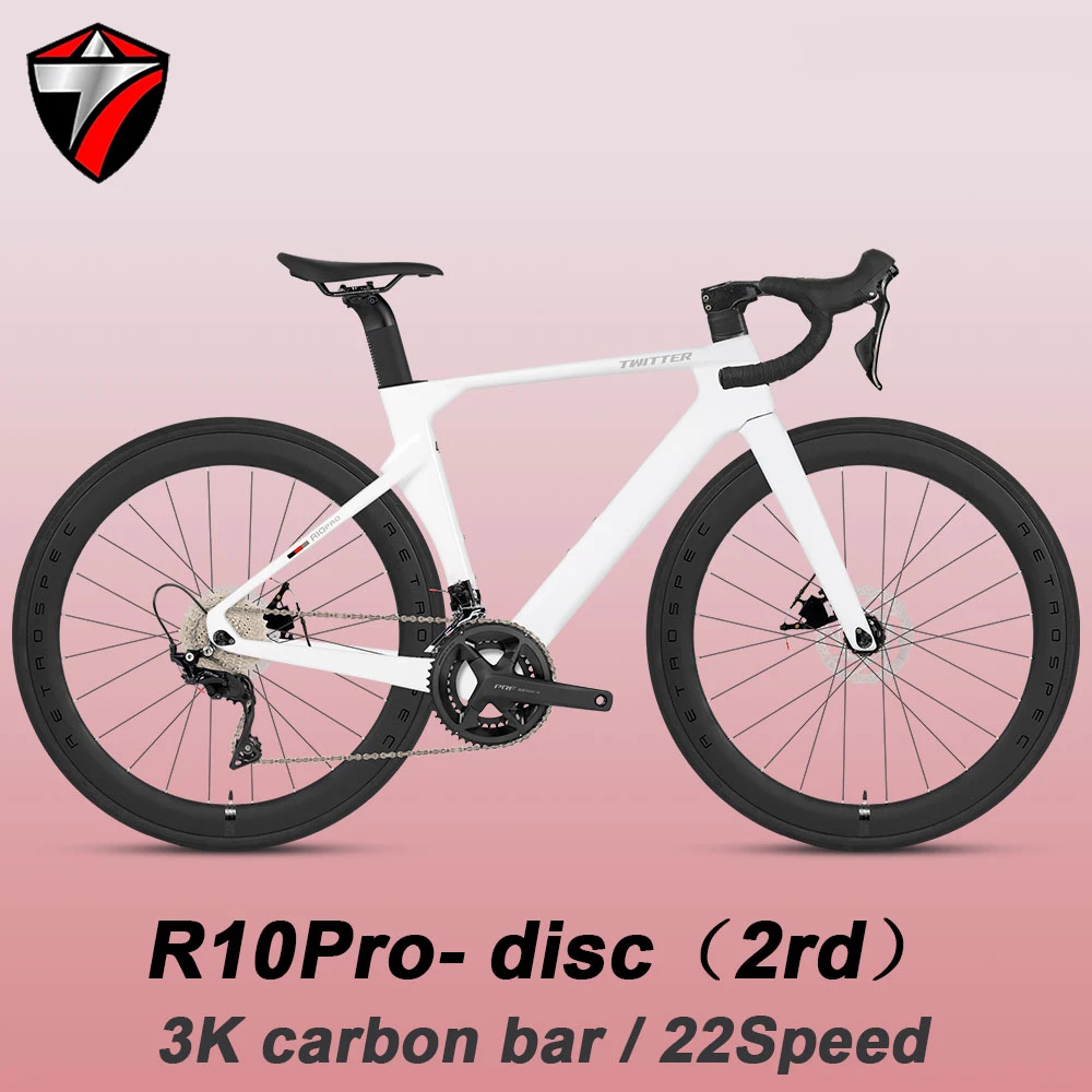 Велосипед шоссейный TWITTER R10pro 700C начального уровня, карбоновая рама, 22 скорости, гидравлические дисковые тормоза, городской велосипед для взрослых (мужчин и женщин)
Велосипед шоссейный TWITTER R10pro 700C начального уровня, карбоновая рама, 22 скорости, гидравлические дисковые тормоза, городской велосипед для взрослых (мужчин и женщин)