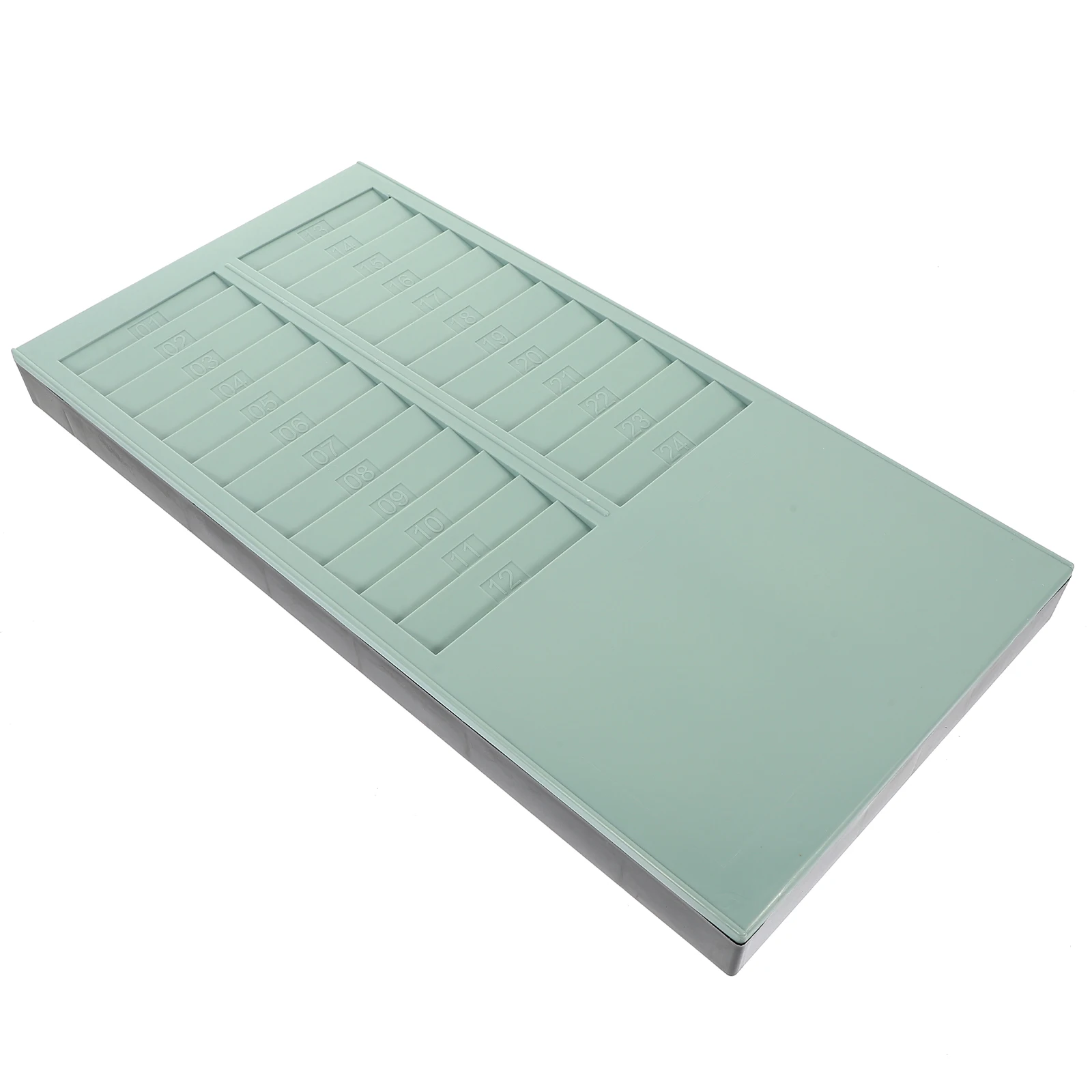 24 Slots Attendance Machine Card Holder White Rack Offical Organizer for Cards Accessory
24 Slots Attendance Machine Card Holder White Rack Offical Organizer for Cards Accessory