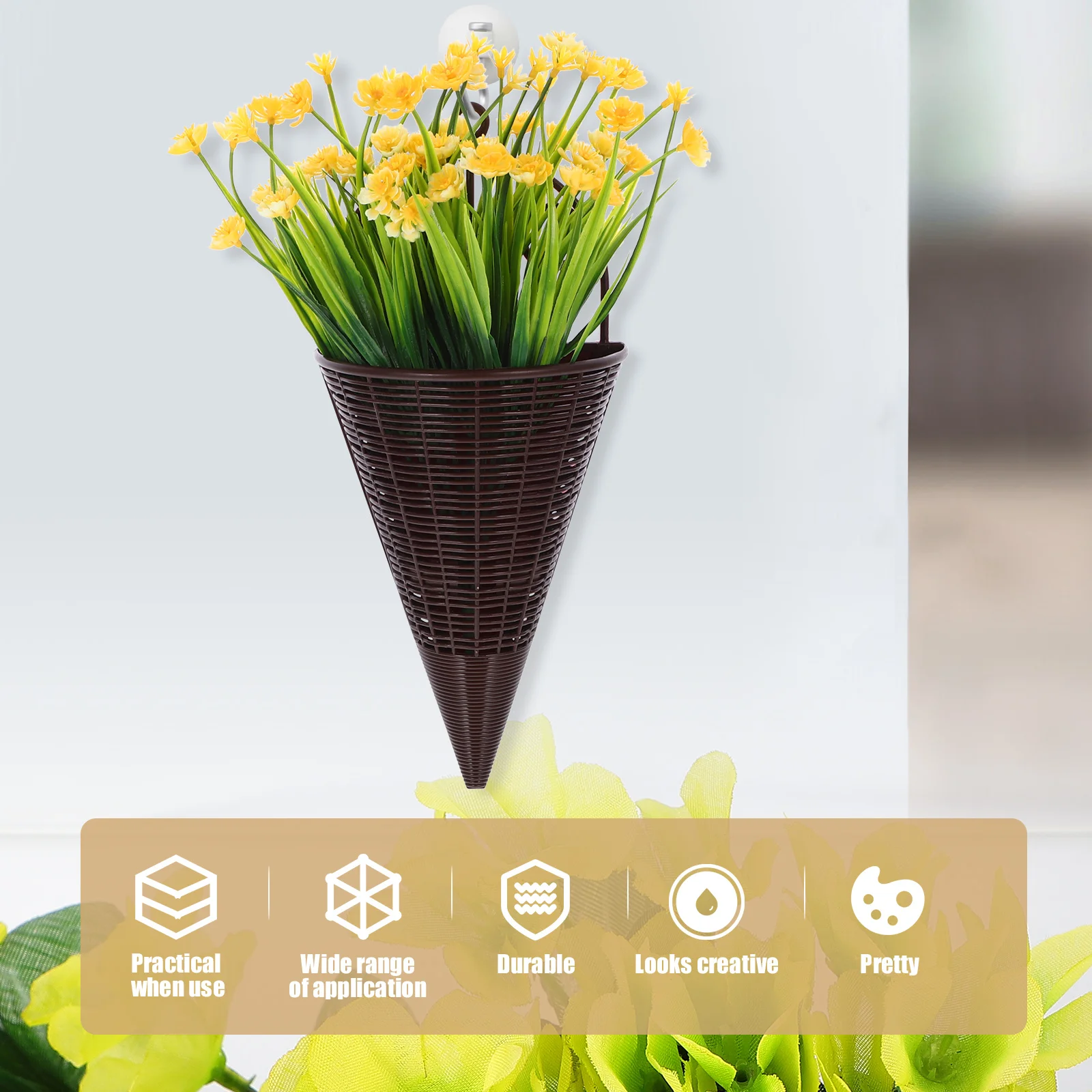 1Set Artificial Flower Basket Hanging Simulation Flowers Home Decor Front Door Hanging Flower Basket Porch Farmhouse Floral 
1Set Artificial Flower Basket Hanging Simulation Flowers Home Decor Front Door Hanging Flower Basket Porch Farmhouse Floral