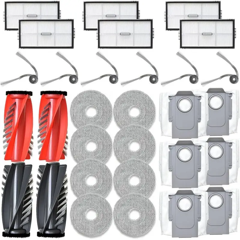 YANA35R Accessories Set For Roborock Saros 10R Robot Vacuum Cleaner Main Side Brushes Hepa Filter Mop Cloth Dust Bags
YANA35R Accessories Set For Roborock Saros 10R Robot Vacuum Cleaner Main Side Brushes Hepa Filter Mop Cloth Dust Bags