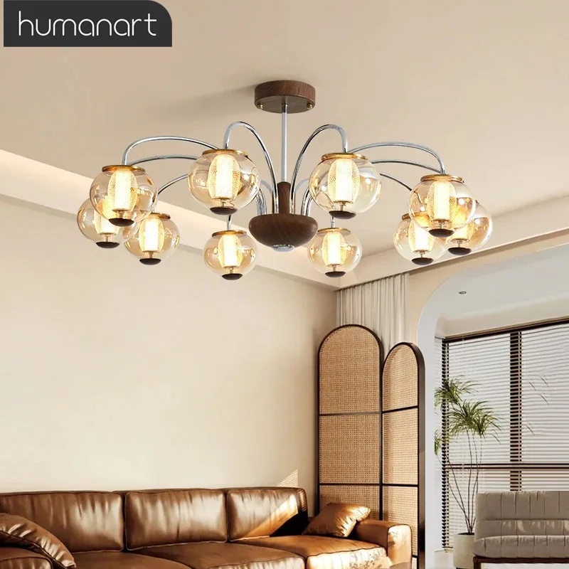 Living Room Chandeliers Walnut Color Luxury LED Pendant Lamps for Dining Study Bedroom indoor lightingFixtures
Living Room Chandeliers Walnut Color Luxury LED Pendant Lamps for Dining Study Bedroom indoor lightingFixtures