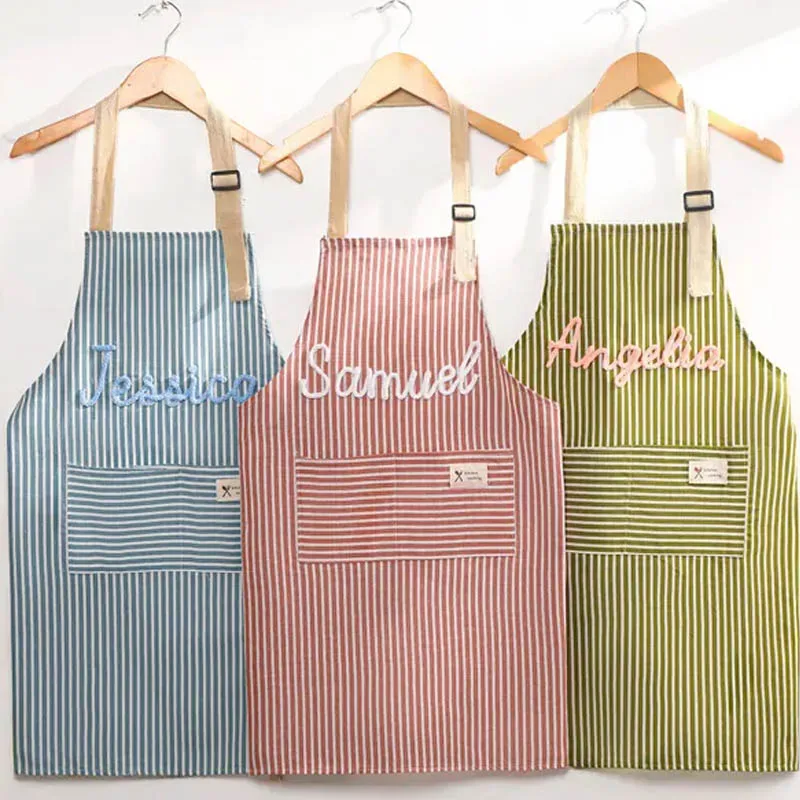 Duoying Personalized custom embroidered name stripe apron with adjustable pockets the ideal gift for bakers and chefs
Duoying Personalized custom embroidered name stripe apron with adjustable pockets the ideal gift for bakers and chefs