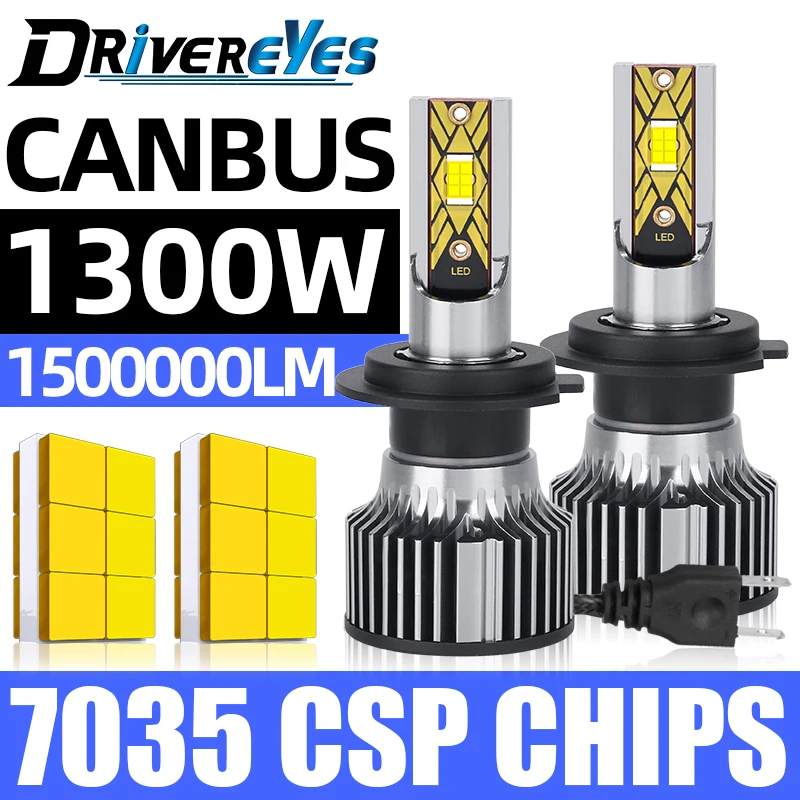 2x Car Light 1500000LM 1300W LED Headlight H1 H4 H3 H7 H11 9005 HB3 9006 HB4 880 881 H27 CSP CHIPS 6000K Mini Diode Fog Lamp 12V
2x Car Light 1500000LM 1300W LED Headlight H1 H4 H3 H7 H11 9005 HB3 9006 HB4 880 881 H27 CSP CHIPS 6000K Mini Diode Fog Lamp 12V