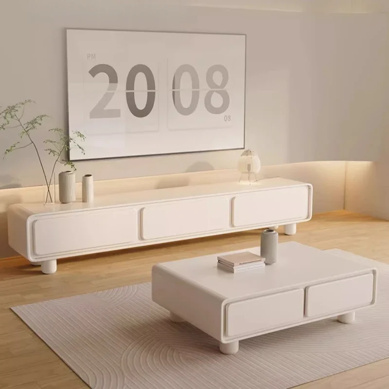 Simple Modern TV Stands Light Luxury Minimalist White TV Cabinet Coffee Table Living Room Small Apartment Muebles Para Tv
Simple Modern TV Stands Light Luxury Minimalist White TV Cabinet Coffee Table Living Room Small Apartment Muebles Para Tv