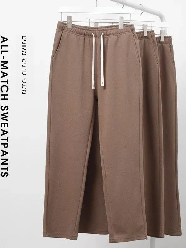 American Style Casual Straight Leg Sweatpants Unisex Spring Autumn Brown Checkered Sporty Comfortable Trousers for Men And Women
American Style Casual Straight Leg Sweatpants Unisex Spring Autumn Brown Checkered Sporty Comfortable Trousers for Men And Women