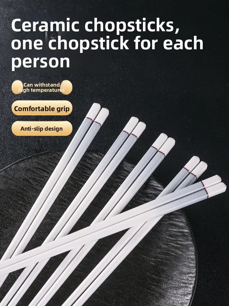 High End Ceramic Chopsticks Food Grade Heat Resistant Single Use Home Use Jingdezhen New Model 2026 Dishwasher Safe
High End Ceramic Chopsticks Food Grade Heat Resistant Single Use Home Use Jingdezhen New Model 2026 Dishwasher Safe