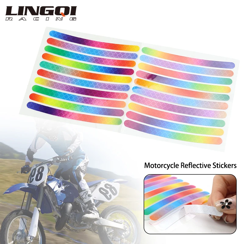 LINGQI RACING Reflective Sticker Luminous Stickers Tire Rim Reflective Strips For Bicycle Dirt Pit Bike Scooter Universal
LINGQI RACING Reflective Sticker Luminous Stickers Tire Rim Reflective Strips For Bicycle Dirt Pit Bike Scooter Universal