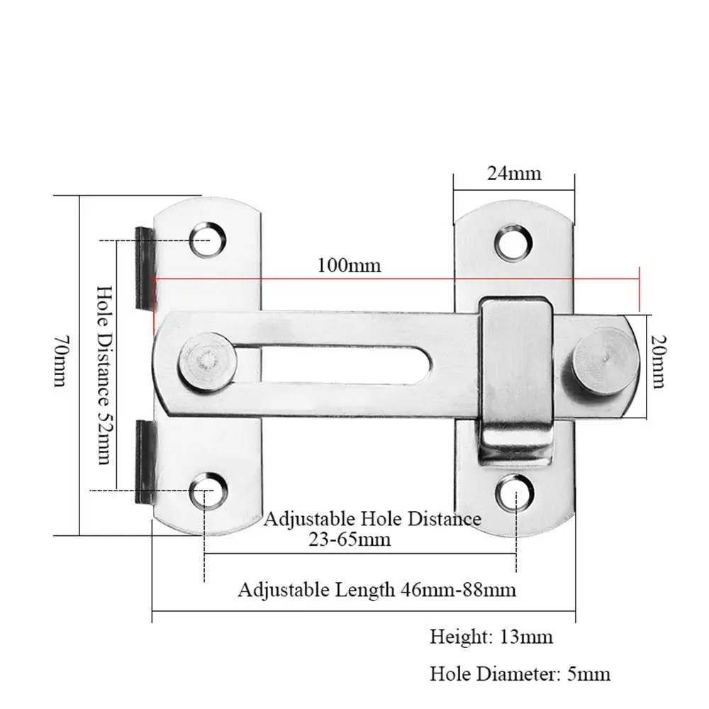 Rustic Durable Flip Right Angle Sliding With Screws Door Buckle Home Hardware Gate Bolt Door Lock
Rustic Durable Flip Right Angle Sliding With Screws Door Buckle Home Hardware Gate Bolt Door Lock