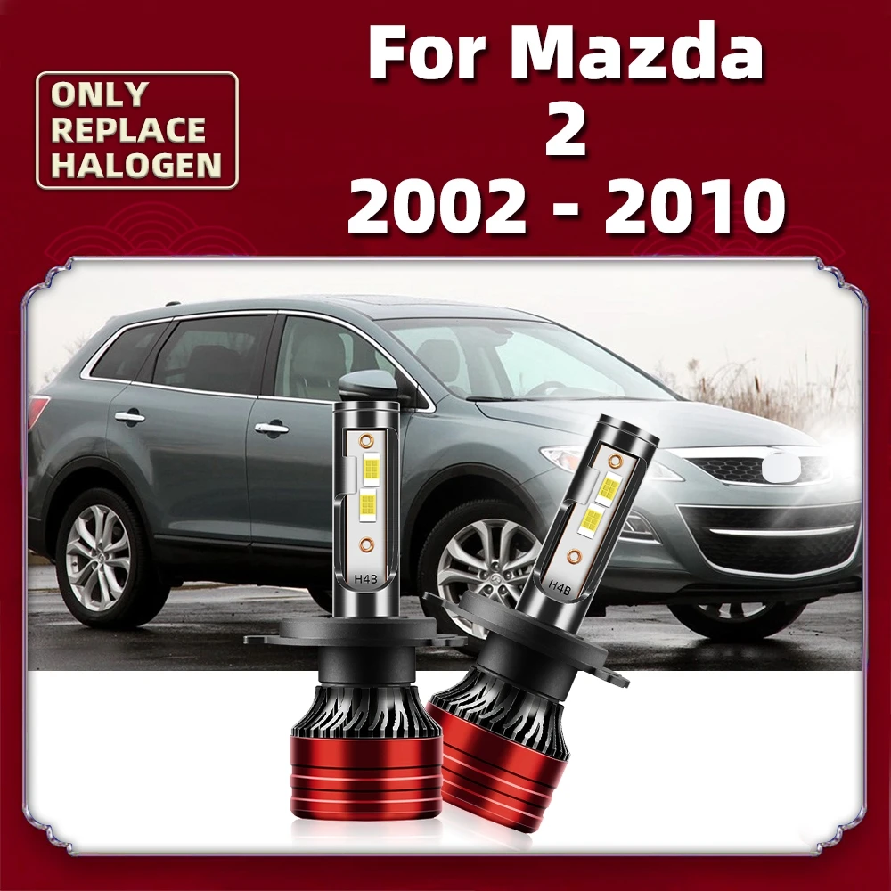 16000LM Led Headlights CSP 120W Bulbs Turbo Fan Auto H4 Lamps 12V Car For Mazda 2 2002 2003 2004 2005 2006 2007 2008 2009 2010
16000LM Led Headlights CSP 120W Bulbs Turbo Fan Auto H4 Lamps 12V Car For Mazda 2 2002 2003 2004 2005 2006 2007 2008 2009 2010