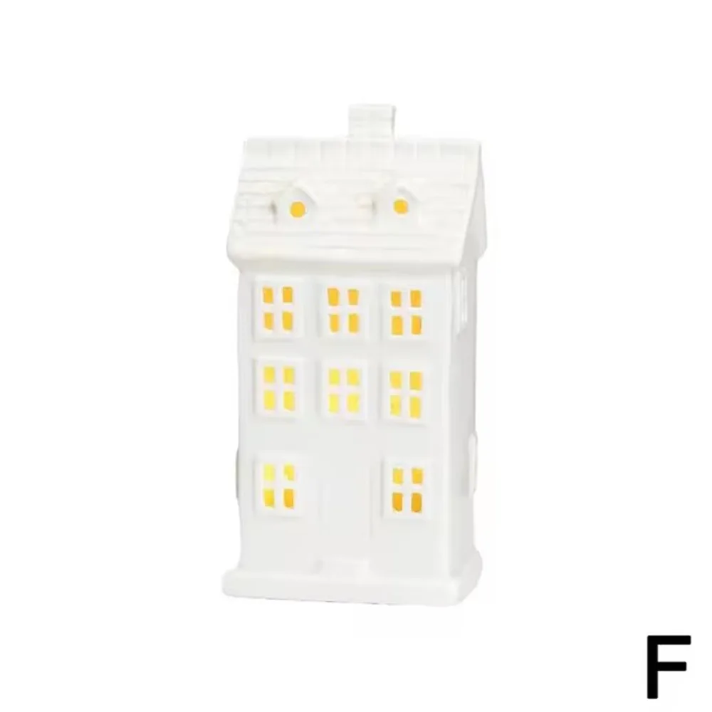 Modern Ceramic Christmas LED Lights White Craft Desktop Ornaments Small House Night Lights for Home Table Decoration
Modern Ceramic Christmas LED Lights White Craft Desktop Ornaments Small House Night Lights for Home Table Decoration