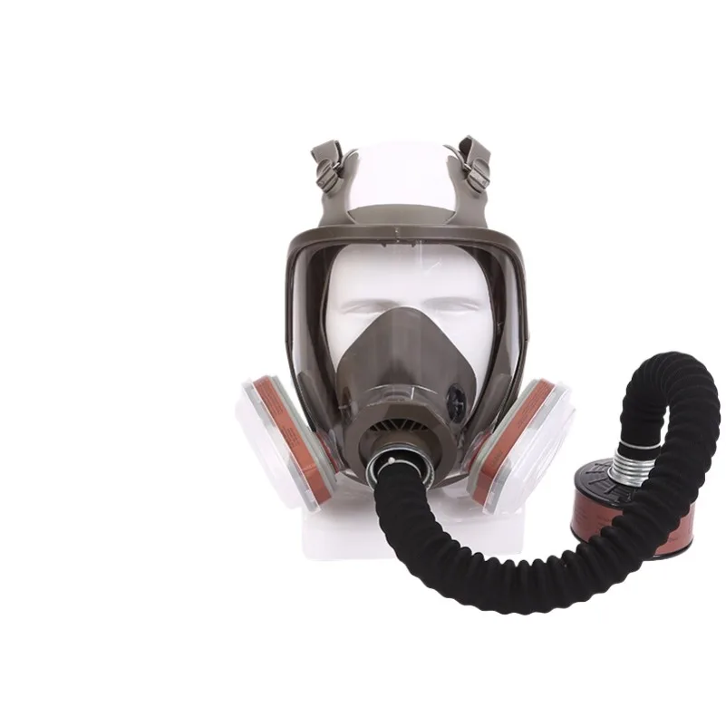 Full Face Gas Mask 6800 Chemical/Paint Respirator for Dust Pesticide Industrial Work Sealed Anti Fog Mask with Filter Canister
Full Face Gas Mask 6800 Chemical/Paint Respirator for Dust Pesticide Industrial Work Sealed Anti Fog Mask with Filter Canister