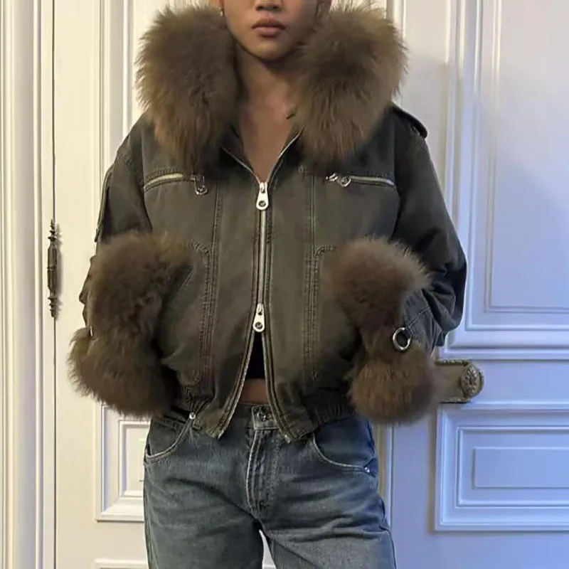 Женская хлопковая куртка с воротником из натуральной шерсти, стильная повседневная парка большого размера, высококачественный топ с капюшоном, Новое поступление 202, y2k
Женская хлопковая куртка с воротником из натуральной шерсти, стильная повседневная парка большого размера, высококачественный топ с капюшоном, Новое поступление 202, y2k