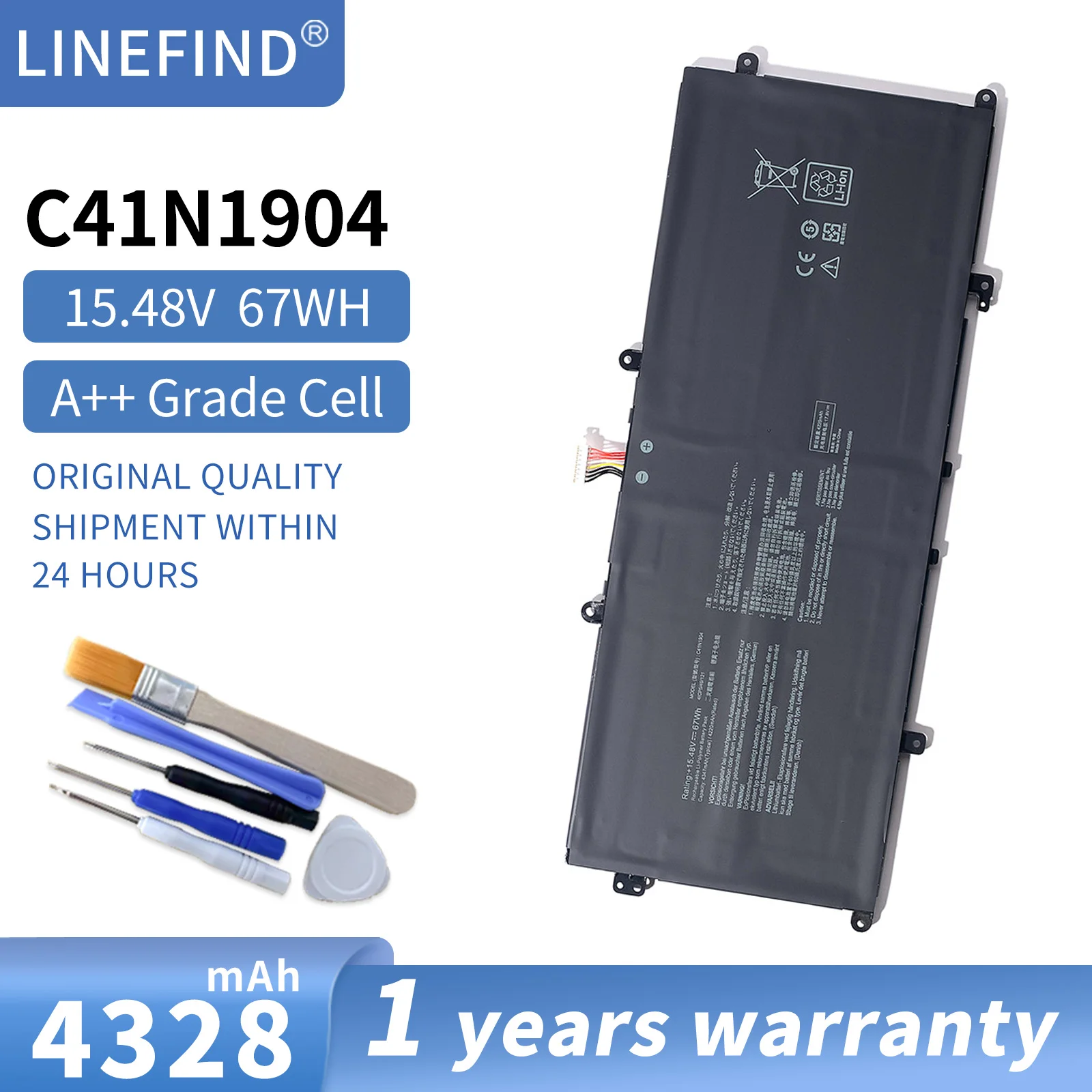 Аккумулятор для ноутбука ASUS, C41N1904, C41N1904-1, ZenBook 14, UX425UA, UM425IA, UX425EA, UX425JA, BX325JA, UX325EA, UX325JA,
Аккумулятор для ноутбука ASUS, C41N1904, C41N1904-1, ZenBook 14, UX425UA, UM425IA, UX425EA, UX425JA, BX325JA, UX325EA, UX325JA,