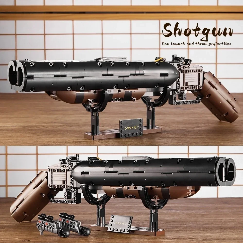 890PCS New Technical MOC Military Weapons Shotgun Building Blocks Model Gun Bricks Assembling Toys for Boys Christmas Gifts Set
890PCS New Technical MOC Military Weapons Shotgun Building Blocks Model Gun Bricks Assembling Toys for Boys Christmas Gifts Set