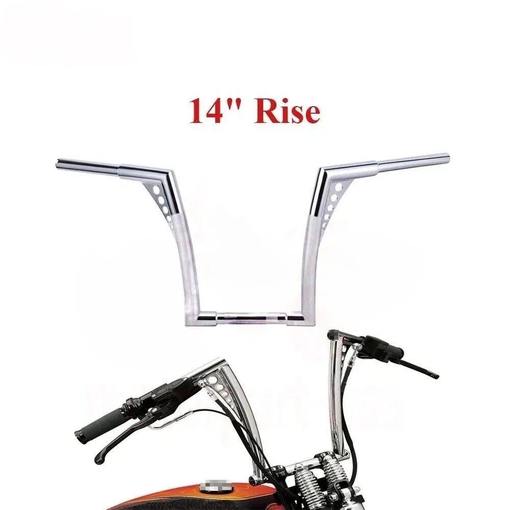 14" APE Hangers Handlebar For Harley Sportster XL Softail Dyna
14" APE Hangers Handlebar For Harley Sportster XL Softail Dyna