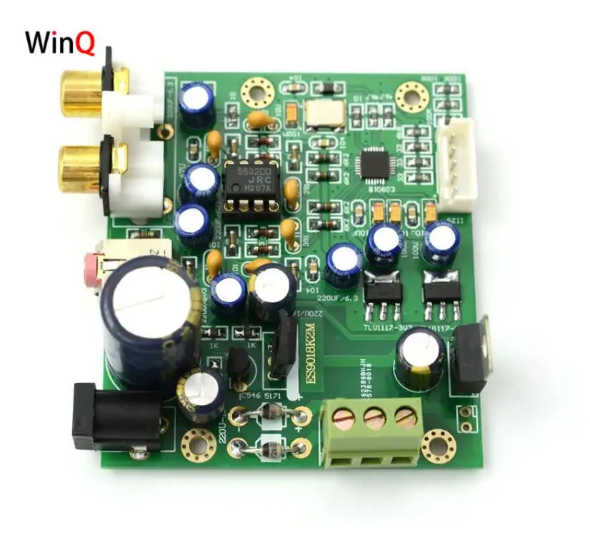 ES9018K2M Decoder Board: I2S Input 24/192kHz Synchronous/Asynchronous HiFi Upgrade
ES9018K2M Decoder Board: I2S Input 24/192kHz Synchronous/Asynchronous HiFi Upgrade