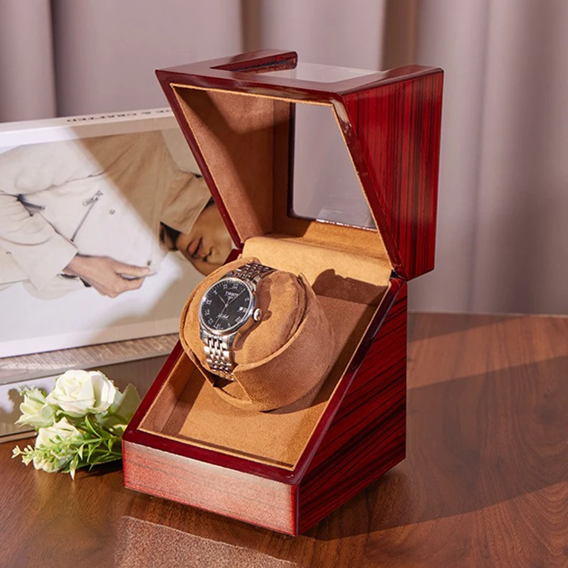 Automatic Watch Winder 1 Slot Wooden Watch Box Rotating Display Storage Luxury Mechanical Watches Winder Safe Mysterious Boxes
Automatic Watch Winder 1 Slot Wooden Watch Box Rotating Display Storage Luxury Mechanical Watches Winder Safe Mysterious Boxes