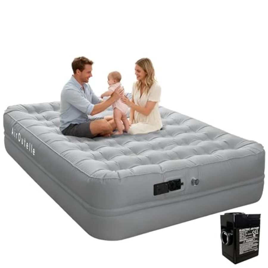 Queen Air Mattress with Rechargeable Battery Pump - 18" High Inflatable Bed 3-Min Fast Inflation and Portable Foldable Design 6
Queen Air Mattress with Rechargeable Battery Pump - 18" High Inflatable Bed 3-Min Fast Inflation and Portable Foldable Design 6