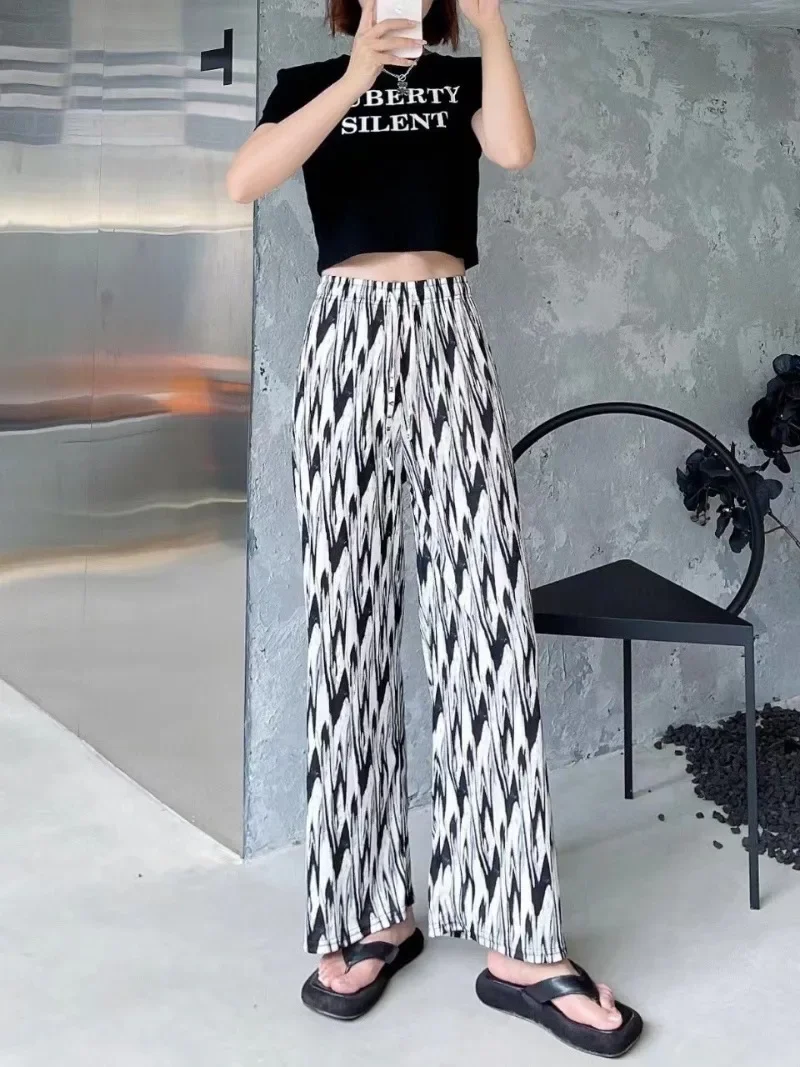 2025 Zebra Pants For Women Autumn Korean Fashion High Waisted Wide Leg Pants Casual Drawstring Full Length PantS Y2k Sweatpants
2025 Zebra Pants For Women Autumn Korean Fashion High Waisted Wide Leg Pants Casual Drawstring Full Length PantS Y2k Sweatpants