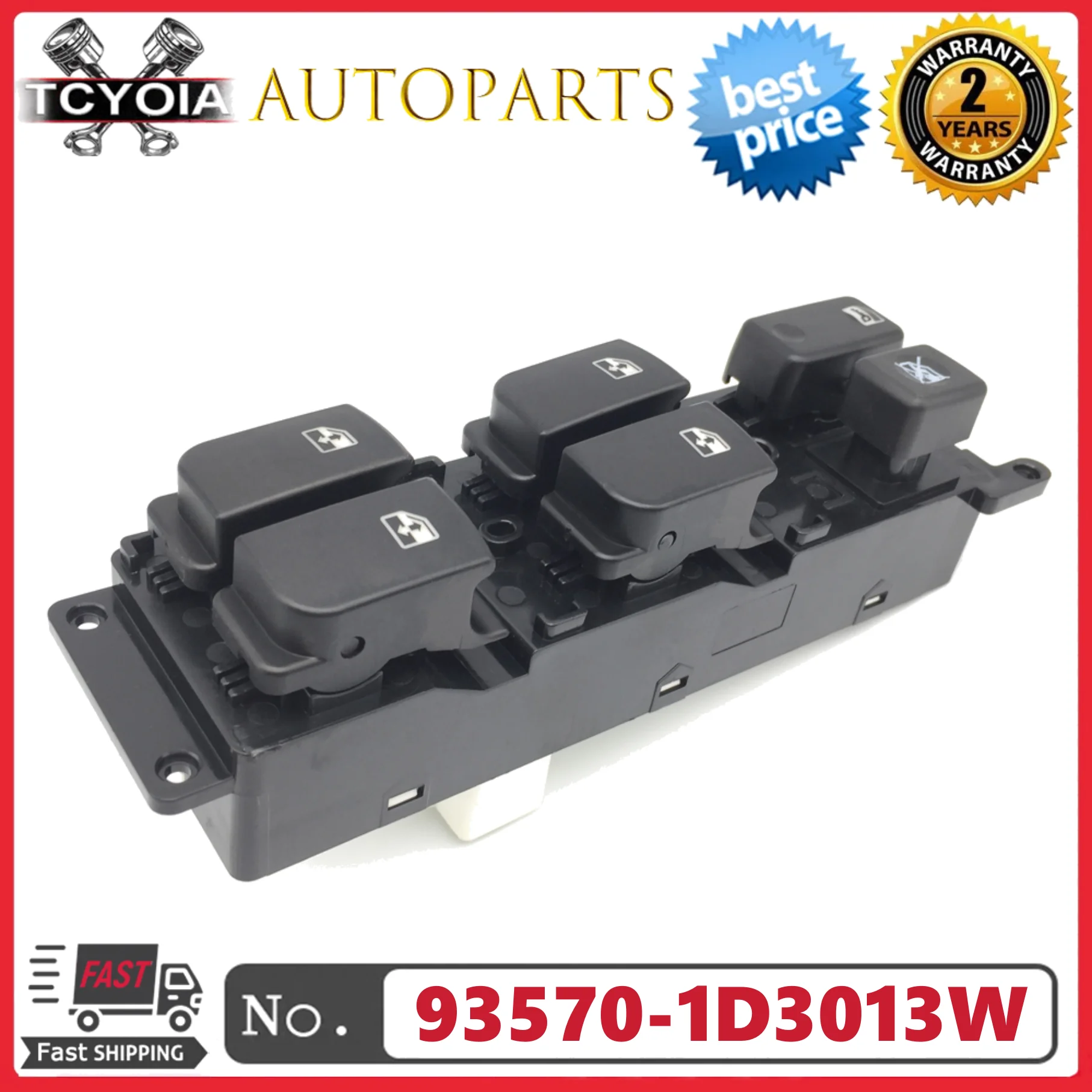 Power Window Master Switch 93570-1D3013W 93570-1D301 For Kia Rondo Carens 2006-2012
Power Window Master Switch 93570-1D3013W 93570-1D301 For Kia Rondo Carens 2006-2012