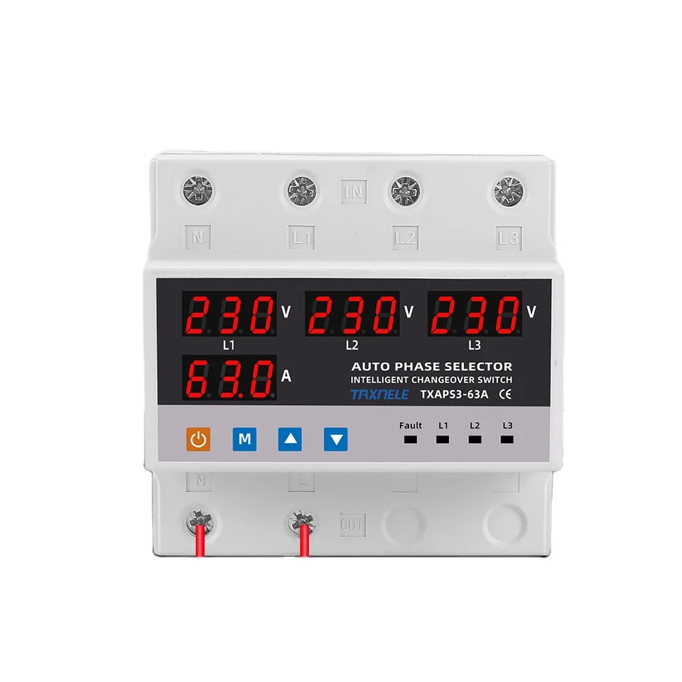 5pc Automatic Transfer Switch Phase Selector Voltage Protector 63A 100A Current Limiter Uninterrupted Power 220V AC Current Type
5pc Automatic Transfer Switch Phase Selector Voltage Protector 63A 100A Current Limiter Uninterrupted Power 220V AC Current Type