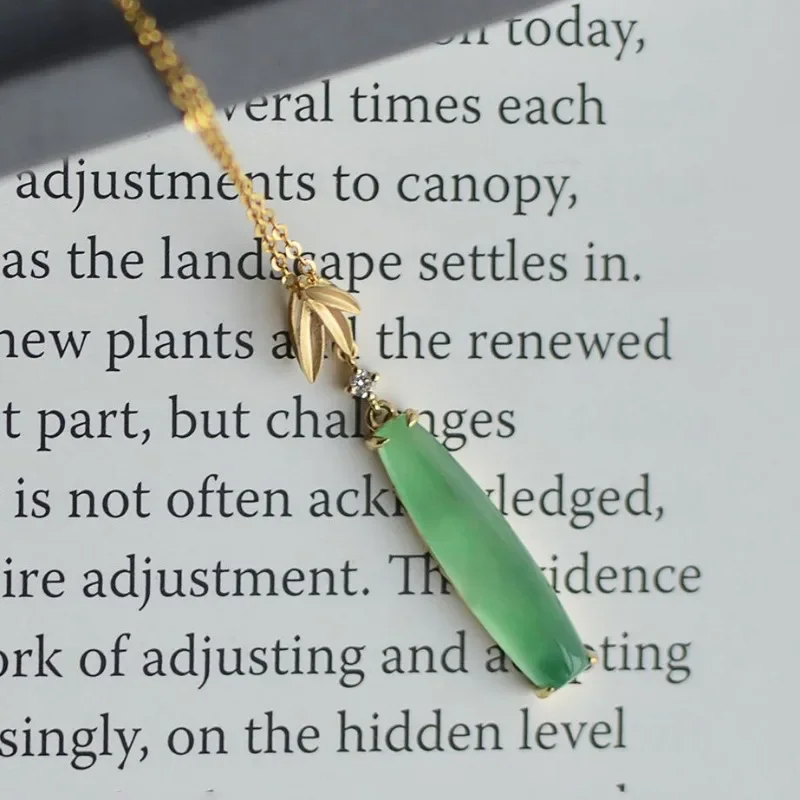 Fresh Style Natural Chalcedony Ice Transparent Green Pendant for Women New in Bamboo Necklace Simple and High-end Fine Jewelry
Fresh Style Natural Chalcedony Ice Transparent Green Pendant for Women New in Bamboo Necklace Simple and High-end Fine Jewelry