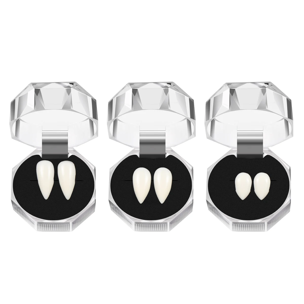 Halloween Vampire Realistic False Teeth 13mm 15mm 17mm Clear Box Safe Resin Cosplay Party Prop Teeth Toys
Halloween Vampire Realistic False Teeth 13mm 15mm 17mm Clear Box Safe Resin Cosplay Party Prop Teeth Toys