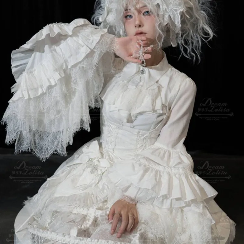 Новые темные готические женские блузки в стиле Лолиты в стиле Харадзюку Y2k, винтажная кружевная лоскутная однотонная рубашка, женские топы, повседневные рубашки Camisas De Mujer
Новые темные готические женские блузки в стиле Лолиты в стиле Харадзюку Y2k, винтажная кружевная лоскутная однотонная рубашка, женские топы, повседневные рубашки Camisas De Mujer