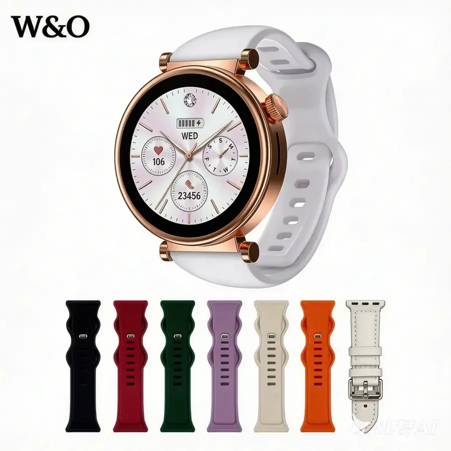 Smart Watch for Women, Fitness Tracker & Activity Tracker with Bluetooth Calls (Answer/Make), 1.8" HD/AMOLED Smartwatch for iOS/Android, 100+ Sport Modes, IP67 Waterproof, Heart Rate/SpO2/Sleep Monitor, 7 Bands
Smart Watch for Women, Fitness Tracker & Activity Tracker with Bluetooth Calls (Answer/Make), 1.8" HD/AMOLED Smartwatch for iOS/Android, 100+ Sport Modes, IP67 Waterproof, Heart Rate/SpO2/Sleep Monitor, 7 Bands