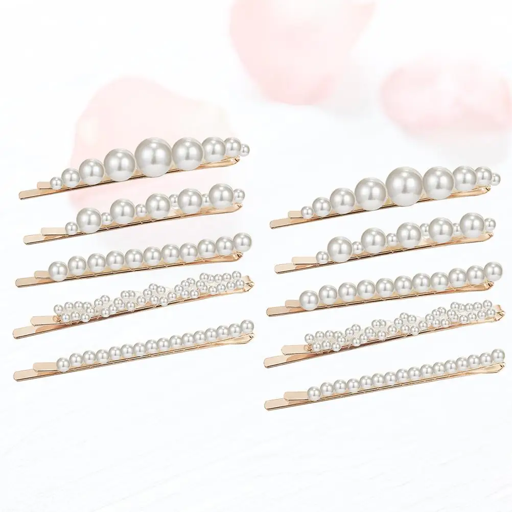 10 Pcs Pearl Hair Clip Set Elegant Bobby Pins for Women Styling White Decorative Accessories Cute Barrette Party
10 Pcs Pearl Hair Clip Set Elegant Bobby Pins for Women Styling White Decorative Accessories Cute Barrette Party