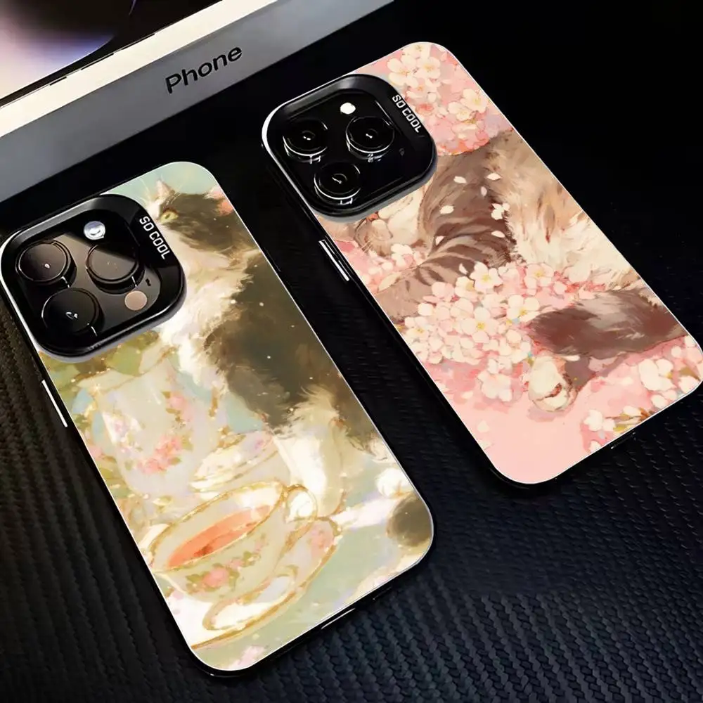 Cat and flower Phone Case For iPhone17,16,15,14,13,12,11 Plus,Pro Max Black Matte Shockproof Cover
Cat and flower Phone Case For iPhone17,16,15,14,13,12,11 Plus,Pro Max Black Matte Shockproof Cover