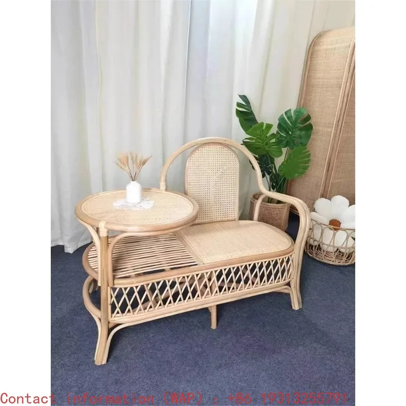 【Best-selling】Retro style rattan single sofa chair coffee table one body home balcony recliner telephone chair small apartment s
【Best-selling】Retro style rattan single sofa chair coffee table one body home balcony recliner telephone chair small apartment s