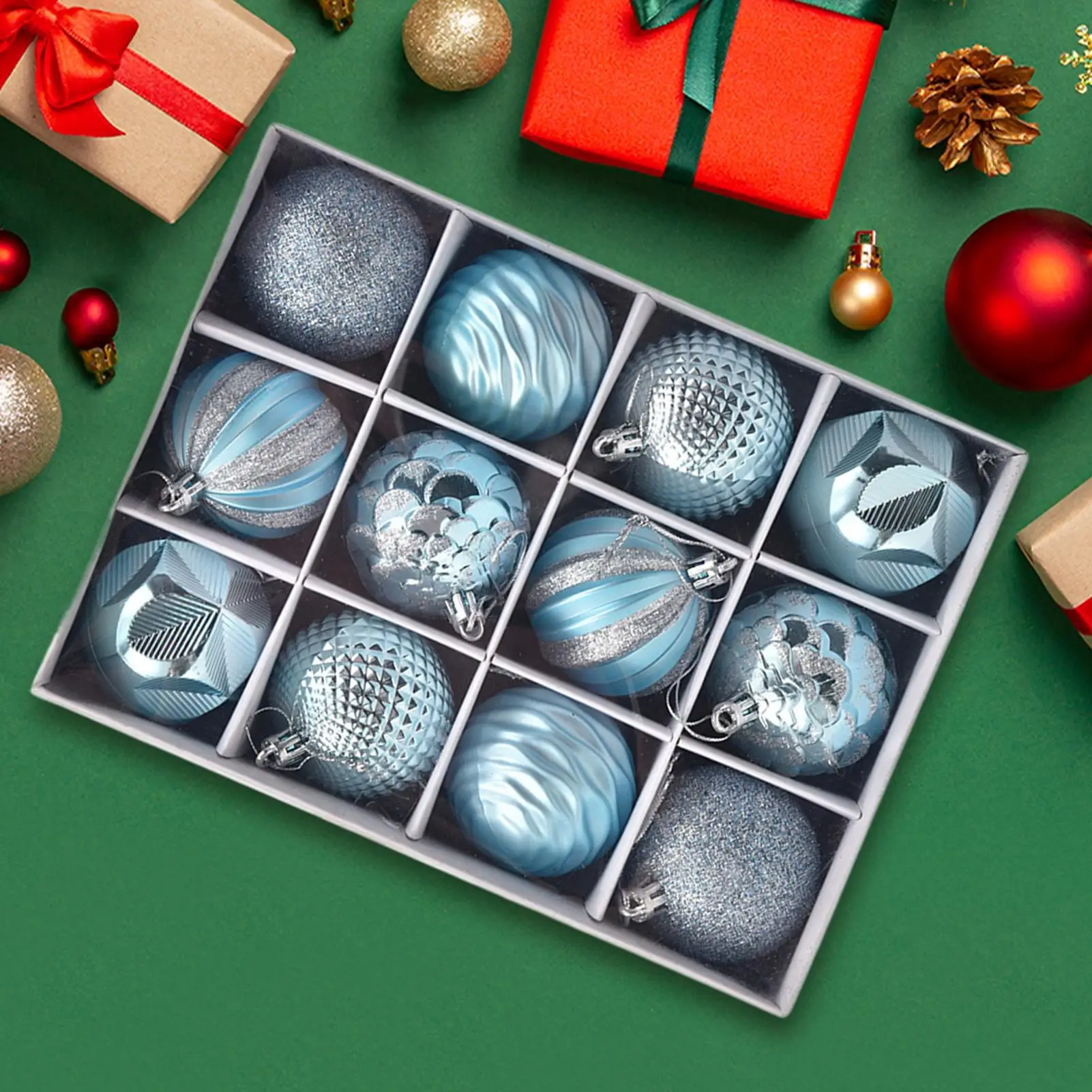 Рождественские шары, 2,36 дюйма, небьющиеся шары, 12 шт., набор рождественских украшений для дома, танцевальной вечеринки, свадьбы, двора в помещении
Рождественские шары, 2,36 дюйма, небьющиеся шары, 12 шт., набор рождественских украшений для дома, танцевальной вечеринки, свадьбы, двора в помещении