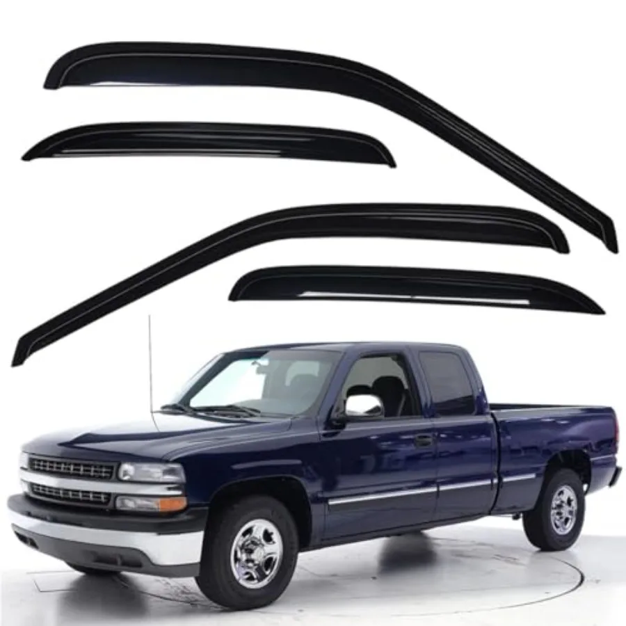 Extra Durable Tape-on Auto Vent Window Visor, Fits 1999-2006 Chevrolet Silverado and GMC Sierra 1500; 1999-2004 Silv./Sierra 25
Extra Durable Tape-on Auto Vent Window Visor, Fits 1999-2006 Chevrolet Silverado and GMC Sierra 1500; 1999-2004 Silv./Sierra 25