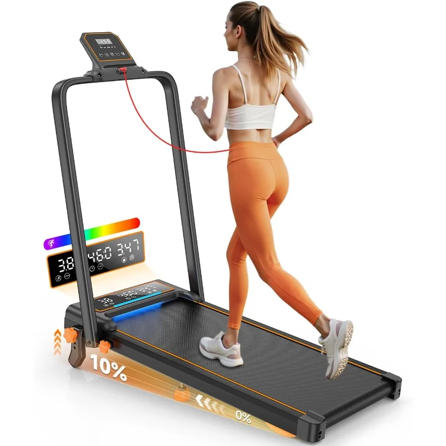 Treadmill Walking Pad with 10% Incline/Handle Bar/2 LED Display, 3.5HP Portable Treadmills for Home Small, Foldable Walking Pad
Treadmill Walking Pad with 10% Incline/Handle Bar/2 LED Display, 3.5HP Portable Treadmills for Home Small, Foldable Walking Pad