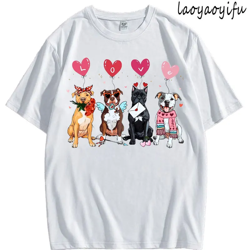 Valentine Dog Shirt Pitbull Mom Sweatshirt Gift High Quality Cotton Streetwear Popular Women Fashion Breathable O-neck Tee
Valentine Dog Shirt Pitbull Mom Sweatshirt Gift High Quality Cotton Streetwear Popular Women Fashion Breathable O-neck Tee