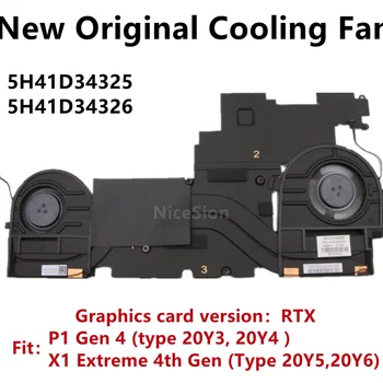 New Original For Laptop Lenovo ThinkPad X1 Extreme 4th P1 Gen 4 CPU Cooling Fan Heatsink Radiato FRU PN : 5H41D34325 5H41D34326