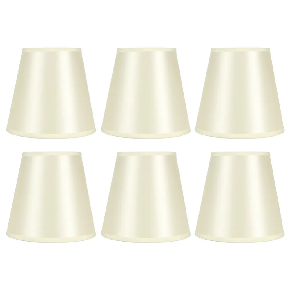 6PCS Beige/Pearl White/Flaxen Fabric Lamp Shade Clip On Design Fabric Lamp Shade Replacement Lightweight Wall Lamp Shade Bedroom
6PCS Beige/Pearl White/Flaxen Fabric Lamp Shade Clip On Design Fabric Lamp Shade Replacement Lightweight Wall Lamp Shade Bedroom