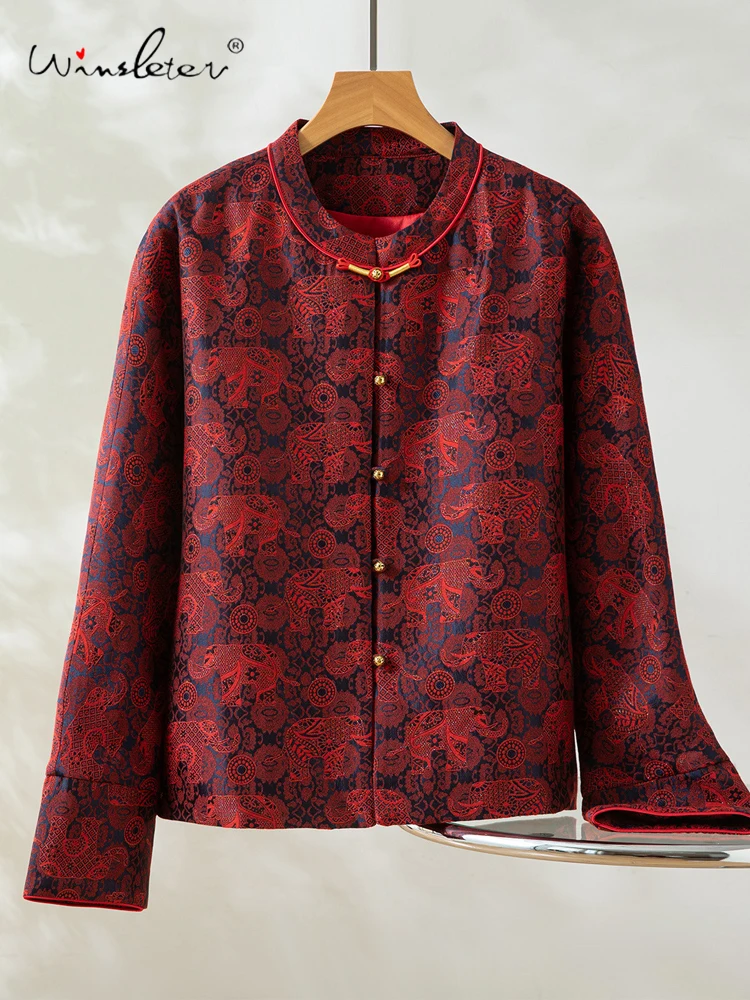 Пальто Winsleter из 40% шелка и 60% шерсти, элегантное, с круглым вырезом, длинными рукавами и пуговицами, женское, в новом китайском стиле, свободного кроя, весна 2026, C61063CC
Пальто Winsleter из 40% шелка и 60% шерсти, элегантное, с круглым вырезом, длинными рукавами и пуговицами, женское, в новом китайском стиле, свободного кроя, весна 2026, C61063CC