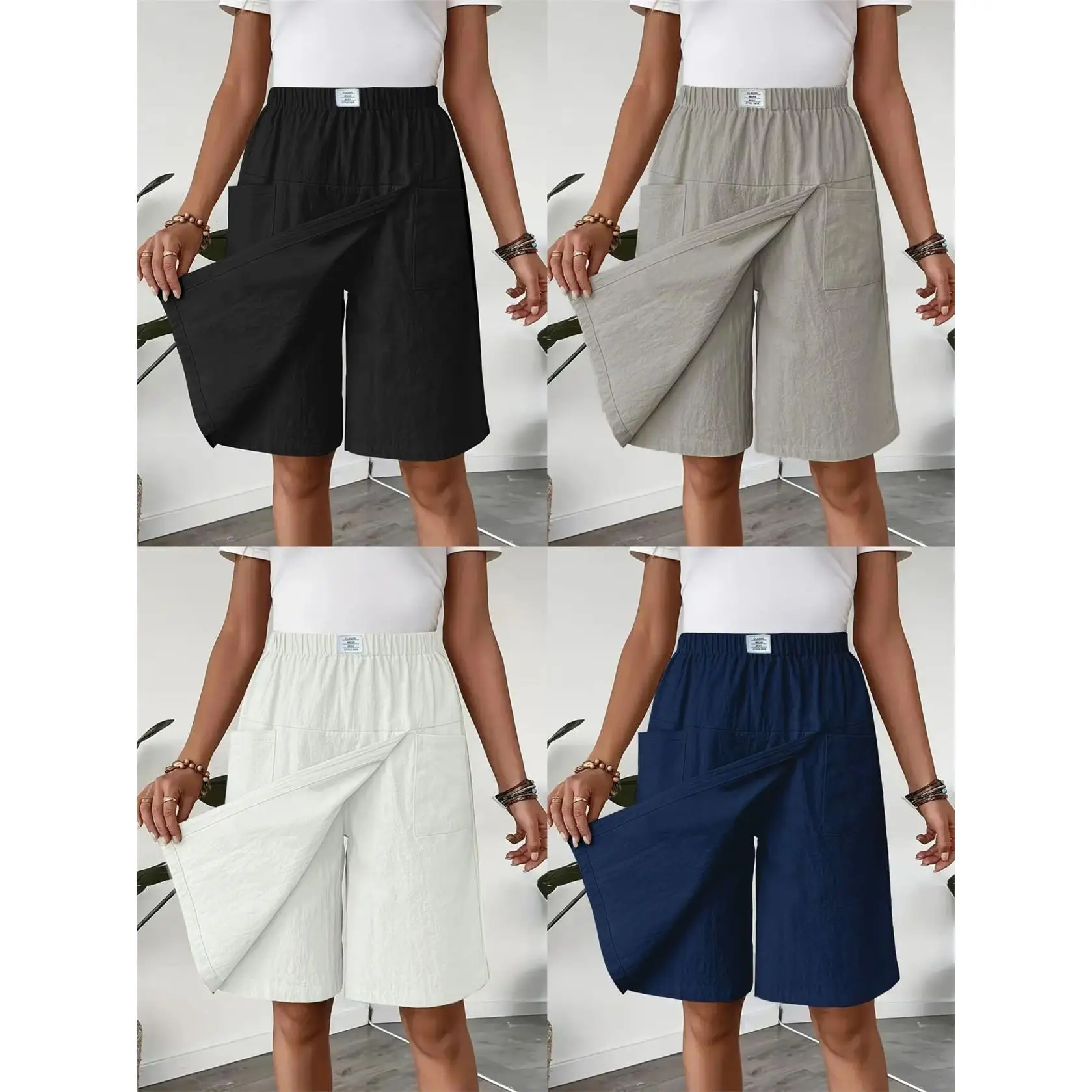 Casual Women's Shorts Pants Skirt Pocket Detail CleanFit Style Polyester Blend Fabric No Brand Registered Trademark
Casual Women's Shorts Pants Skirt Pocket Detail CleanFit Style Polyester Blend Fabric No Brand Registered Trademark
