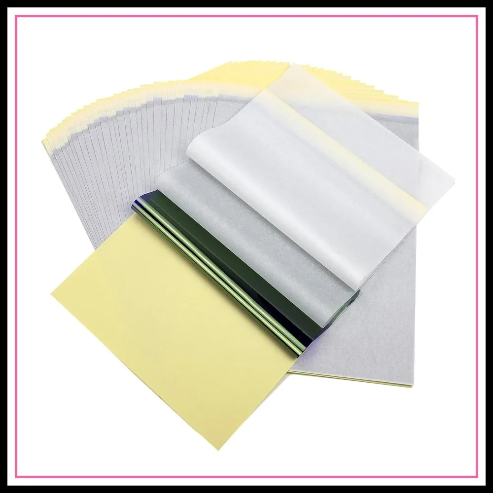 35 Sheets A4 Tattoo Transfer Paper, 4 Layers Thermal Stencil Paper for DIY Tattoos
35 Sheets A4 Tattoo Transfer Paper, 4 Layers Thermal Stencil Paper for DIY Tattoos
