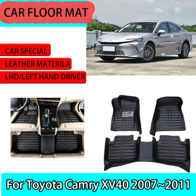For Toyota Camry XV40 Daihatsu Altis 2007~2011 Car Floor Mats Waterproof Pads Foot Carpets Car Floor Cover Interior Accessories
For Toyota Camry XV40 Daihatsu Altis 2007~2011 Car Floor Mats Waterproof Pads Foot Carpets Car Floor Cover Interior Accessories