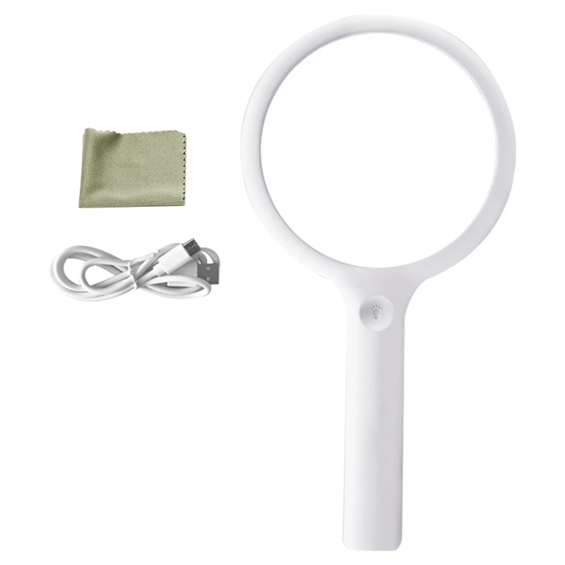 Usb Handheld Magnifying Glass Rechargeable Reading Magnifier Loupe Glasses For Seniors Read Insect And Hobby Observation
Usb Handheld Magnifying Glass Rechargeable Reading Magnifier Loupe Glasses For Seniors Read Insect And Hobby Observation