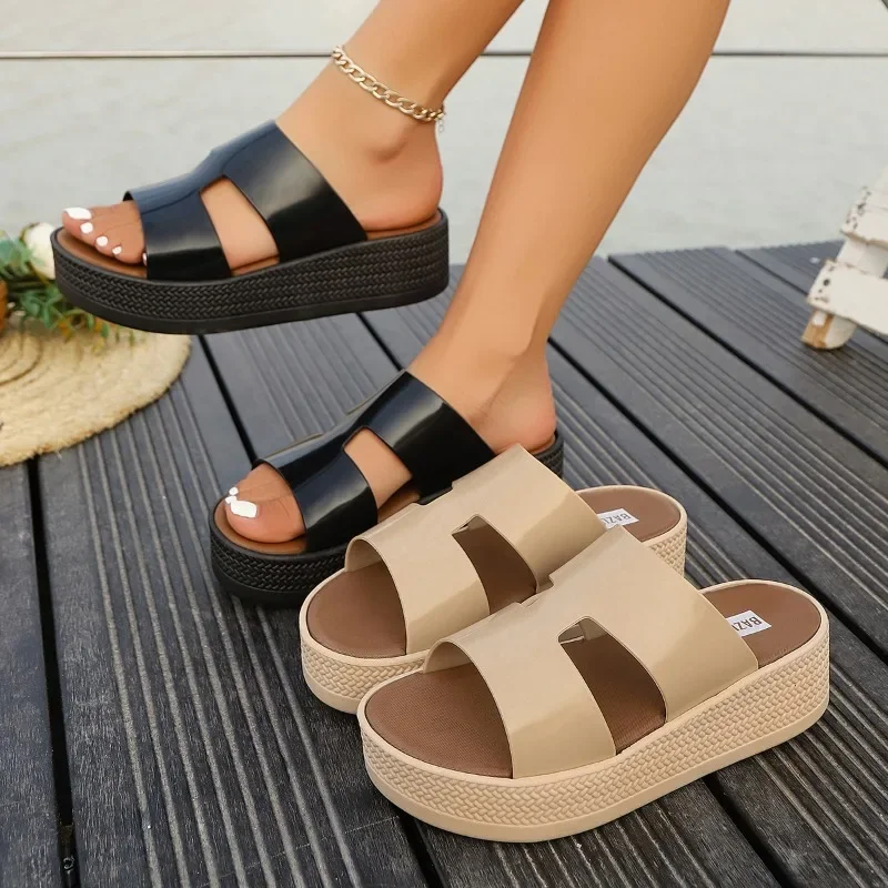 Summer New 2025 Fashion Round Toe Designer Open Toe Slippers Home Shallow Slip-on Womens Open Heel Sandals Женская Обувь
Summer New 2025 Fashion Round Toe Designer Open Toe Slippers Home Shallow Slip-on Womens Open Heel Sandals Женская Обувь