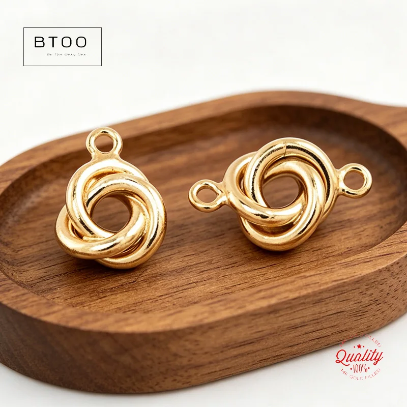 14K Gold Filled Love Knot Charm 5MM/6MM Gold Pendant For Bracelet Necklace Earring DIY Jewelry Findings Accessories
14K Gold Filled Love Knot Charm 5MM/6MM Gold Pendant For Bracelet Necklace Earring DIY Jewelry Findings Accessories
